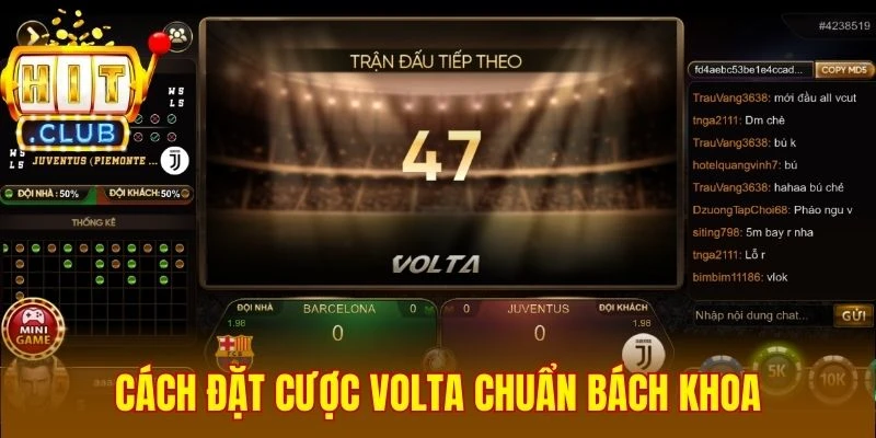 Cách đặt cược Volta chuẩn bách khoa