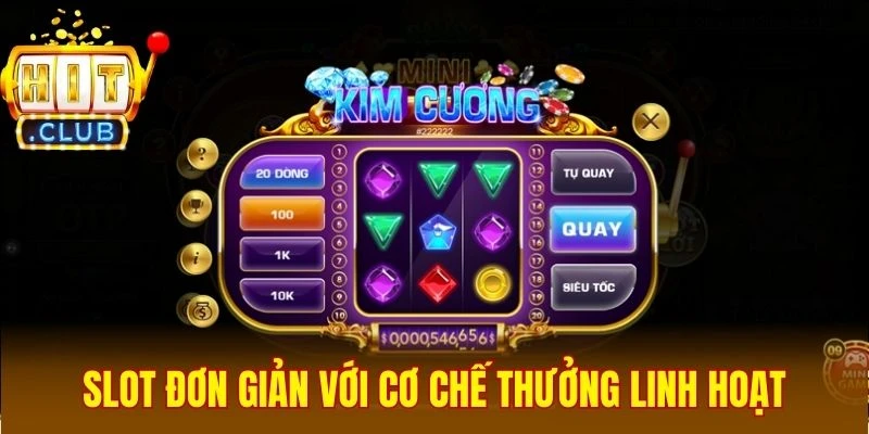 Slot đơn giản với cơ chế thưởng linh hoạt